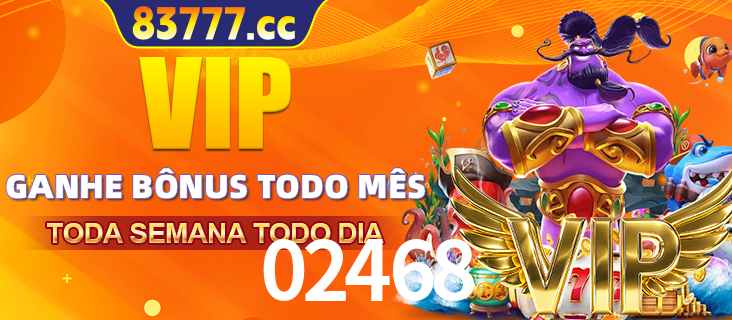 Banner promocional do 02468 oferecendo 100% de recompensas adicionais contínuas para quem fizer o login diário (Daily sign-in), com um mascote de coelho.