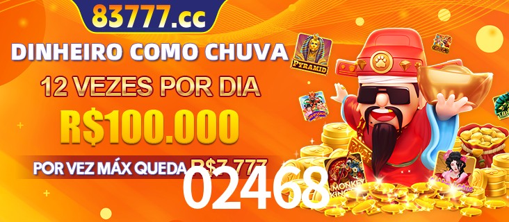 Banner do programa de recompensas Recomende para amigos do 02468, detalhando os bônus por convidar amigos, com prêmios que chegam a R$288.888.